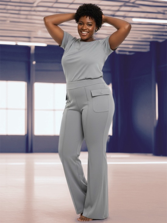 HALARA Pants - HALARA Women's Gray Straight Leg Pants